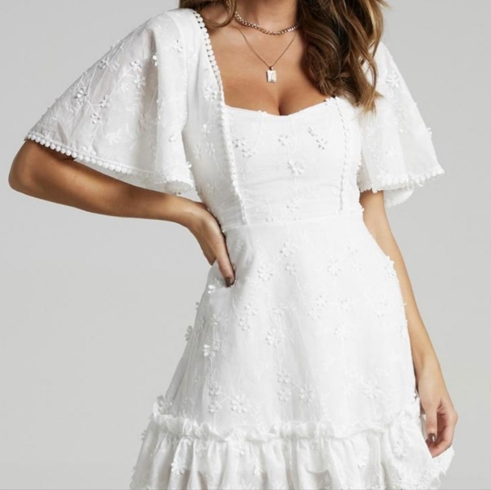 FANCY A SPRITZ SQUARE NECK MINI DRESS IN LILACSHOWPO